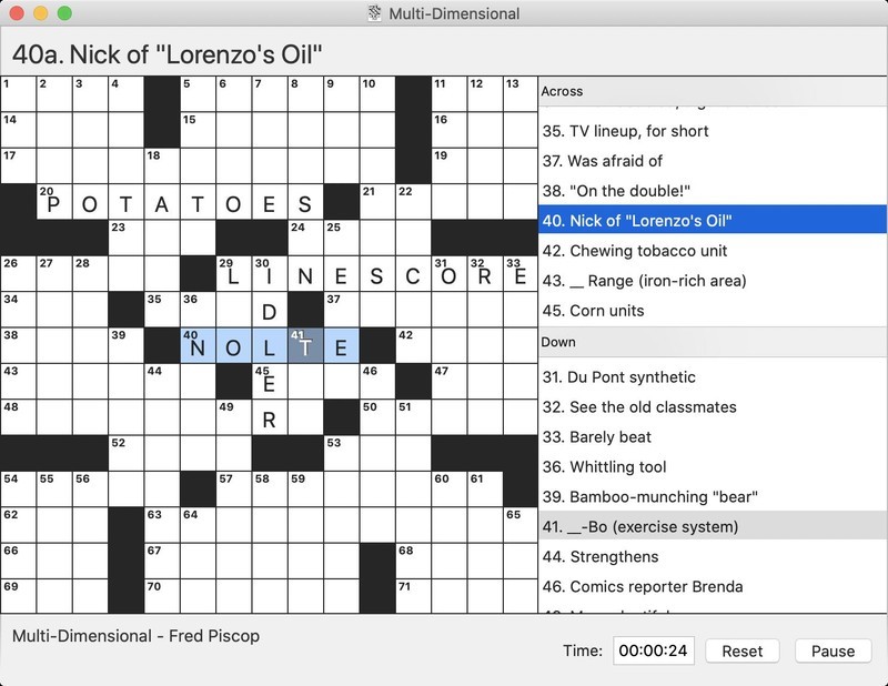 nytimes crossword app for mac